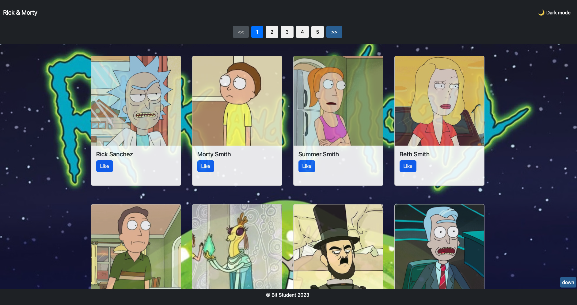 Rick and Morty App screenshot